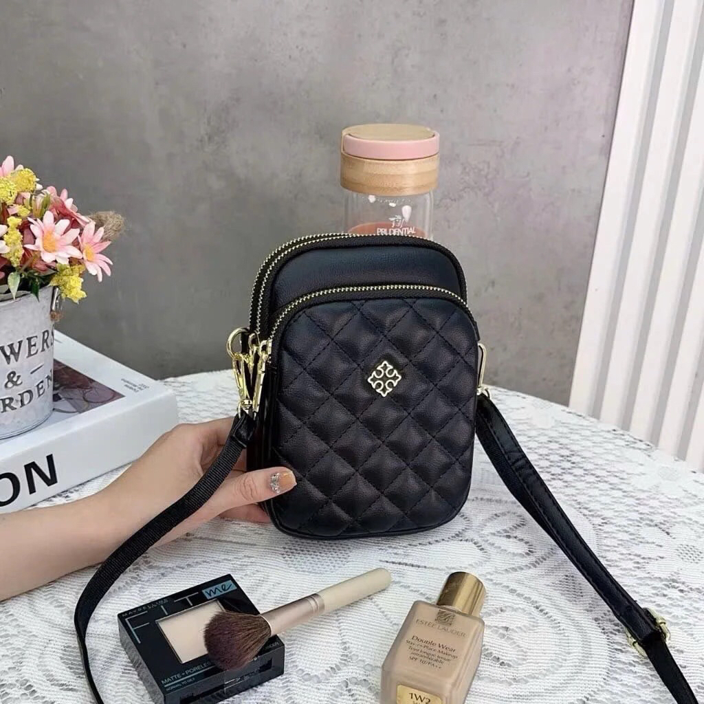 Túi đeo chéo nữ mini da mềm cao cấp nhiều ngăn – Túi nhỏ đựng điện thoại thời trang phong cách Hàn Quốc