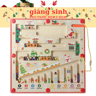 Đồ chơi trẻ em-Đồ chơi Montessori - Đồ chơi trí tuệ, giải mã mê cung sắc màu khích thước 30cm x 30cm