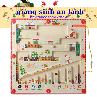 Đồ chơi trẻ em-Đồ chơi Montessori - Đồ chơi trí tuệ, giải mã mê cung sắc màu khích thước 30cm x 30cm