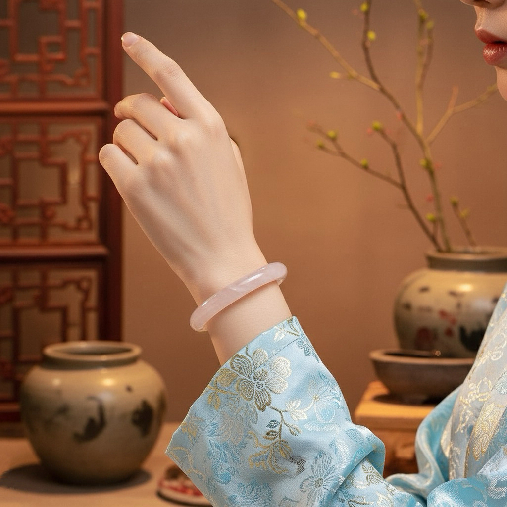 Vòng Xuyến Thạch Anh Hồng Tự Nhiên – Lan Tỏa Năng Lượng Yêu Thương, Bình An 💗