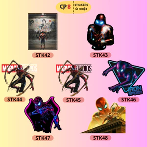 Bộ Hình In, Ủi Nhiệt Spider Man 01 - CP8 PET Sticker