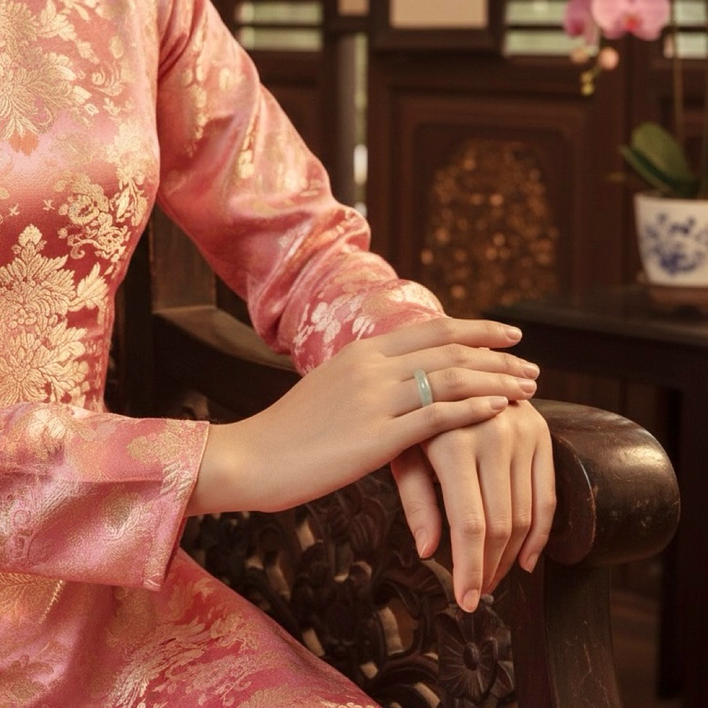 Nhẫn Lam Ngọc tự nhiên – Tượng Trưng May Mắn & Bình An