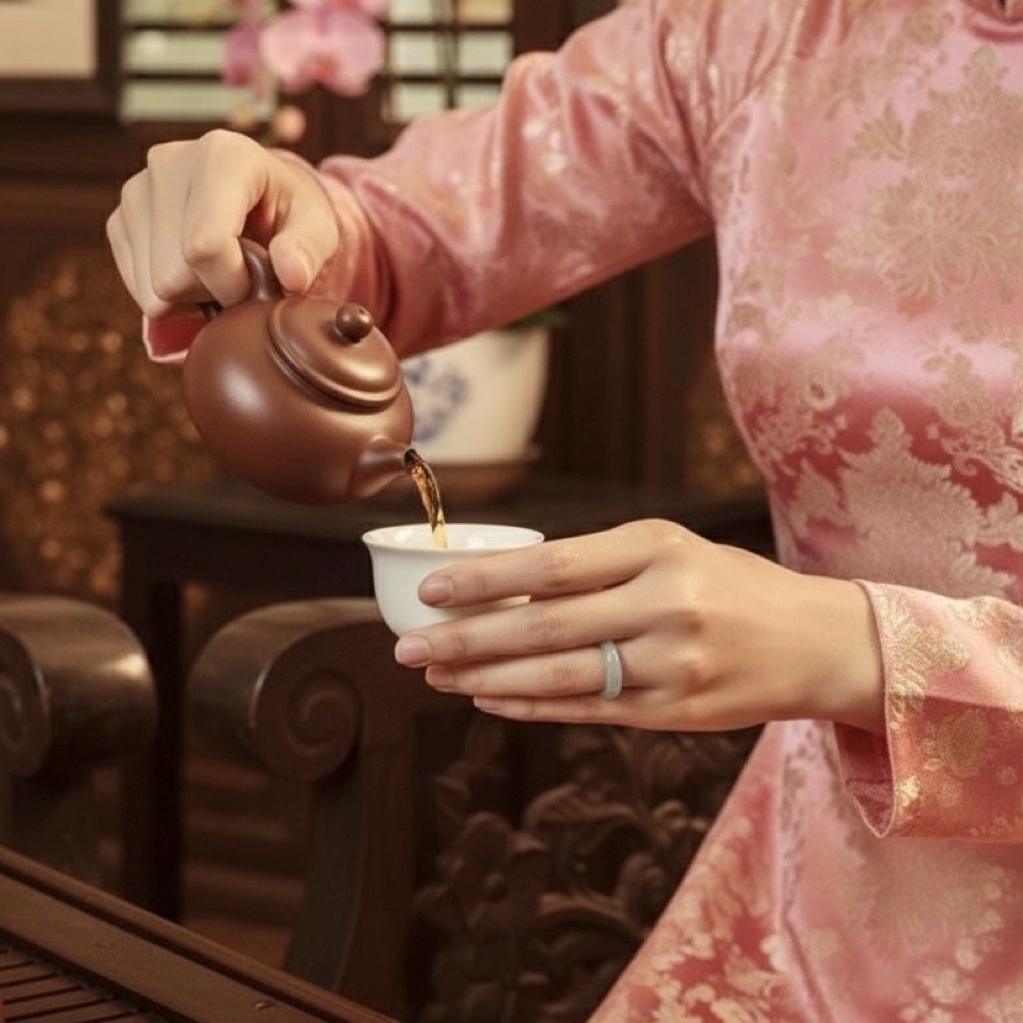 Nhẫn Lam Ngọc tự nhiên – Tượng Trưng May Mắn & Bình An