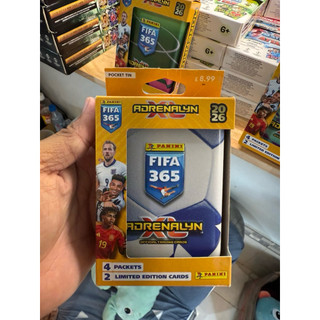 [ Pocket Tin Panini 365 2026 ] Hộp Thẻ Cầu Thủ Bóng Đá Panini Adrenalyn XL 365 2026 25/26 ( 26 Thẻ )