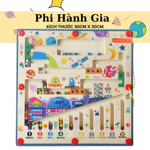 Đồ Chơi Montessori Gỗ Từ Tính Phát Triển Trí Tuệ Cho Bé - Đồ Chơi Giáo Dục Thông Minh Cho Trẻ Em