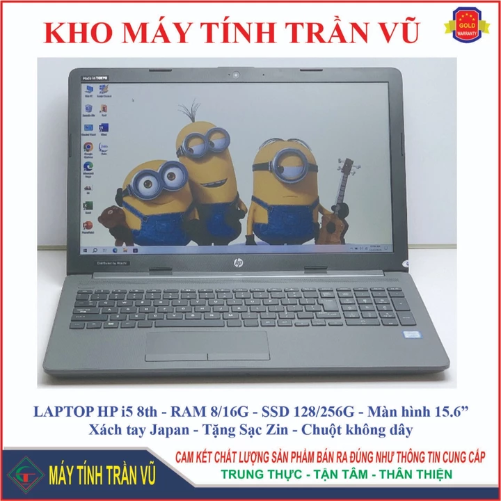 Laptop Nhật HP Core i5 RAM 16G SSD 256G chuyên văn phòng học tập xách tay chính hãng