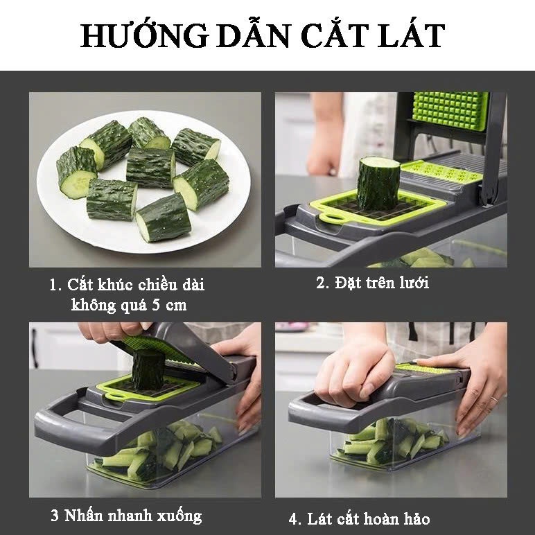SET NẠO BÀO KÈM HỘP ĐỰNG ĐA NĂNG TIỆN ÍCH - Máy Cắt Rau Củ Đa Năng 14 Chi Tiết,Bộ Dụng Cụ Cắt Rau Củ Quả 14 Món Cao Cấp