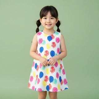 Váy Lanh bé gái, Đầm Lanh bé gái sát nách dáng suông ChuChoaKids [VBC24]