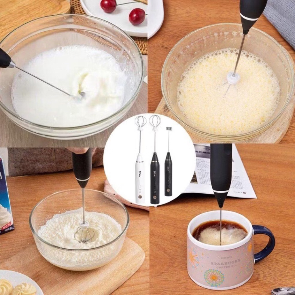 Giảm- sale 80% Máy Đánh Trứng Cầm Tay, Máy Đánh Bọt Cà Phê, Đánh Cafe Đánh Trứng Mini Sạc Điện Tiện Lợi