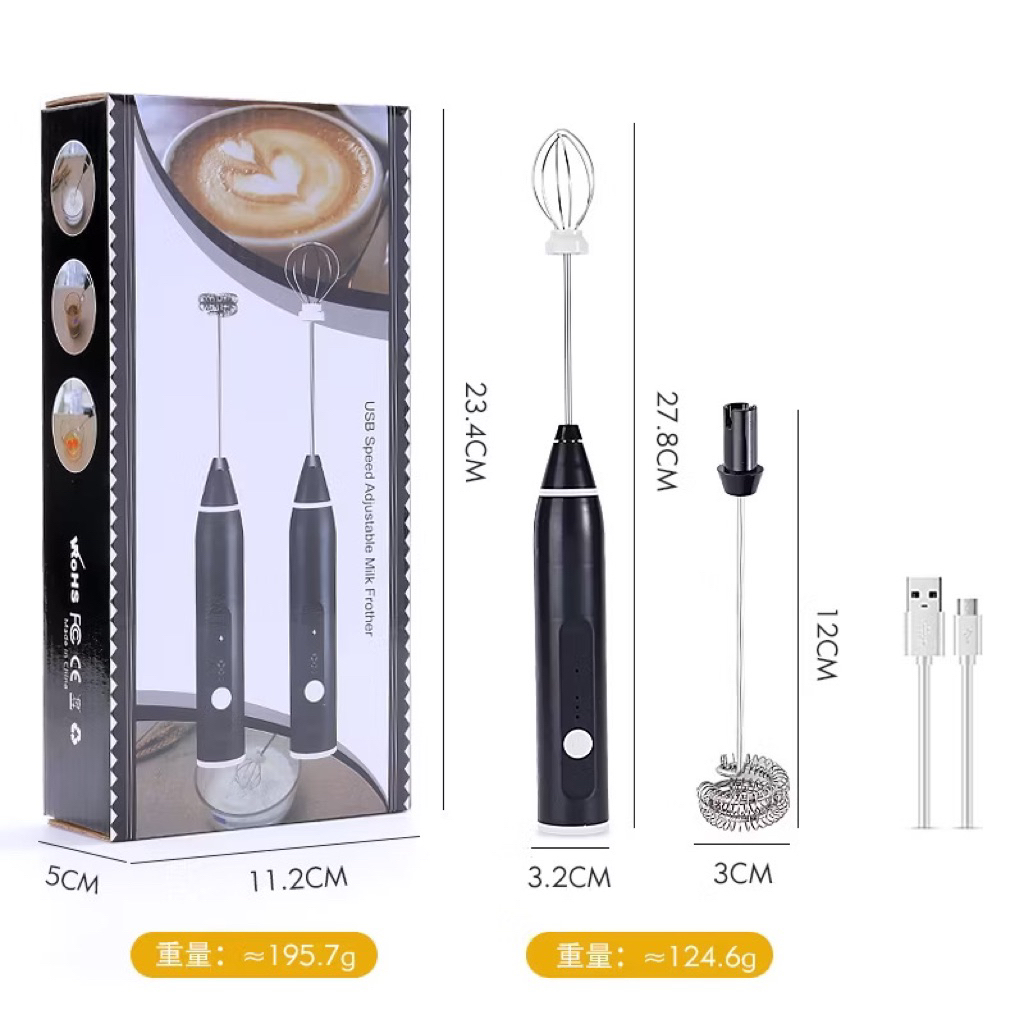 Giảm- sale 80% Máy Đánh Trứng Cầm Tay, Máy Đánh Bọt Cà Phê, Đánh Cafe Đánh Trứng Mini Sạc Điện Tiện Lợi