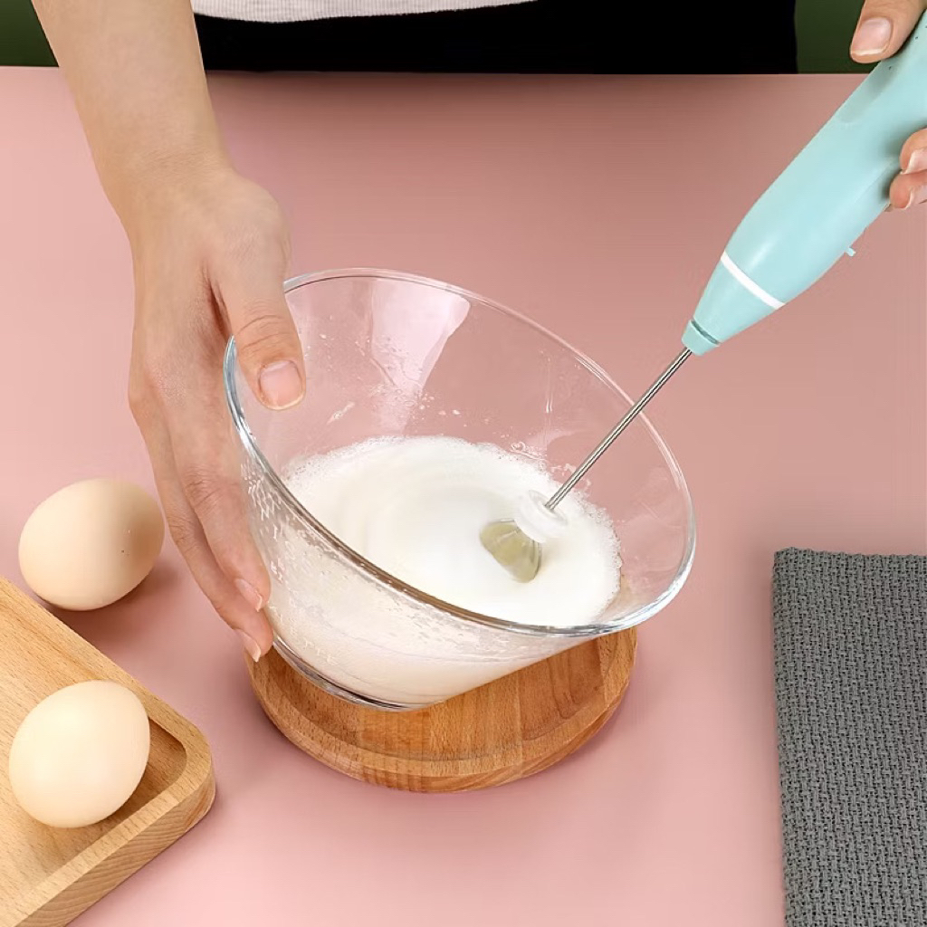 Giảm- sale 80% Máy Đánh Trứng Cầm Tay, Máy Đánh Bọt Cà Phê, Đánh Cafe Đánh Trứng Mini Sạc Điện Tiện Lợi