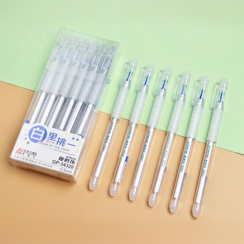Bút Gel Trắng Viết Trên Giấy Màu 0.5mm – Mực Trắng Đậm Rõ, Khô Nhanh, Viết Thiệp Trang Trí, Doodle