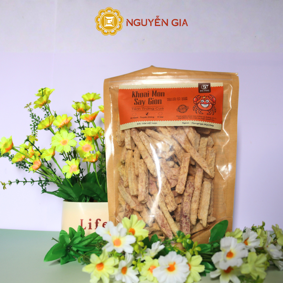Khoai Môn Sấy Giòn Tẩm Trứng Cua ít ngọt Bigfarm 200g NGDAV058