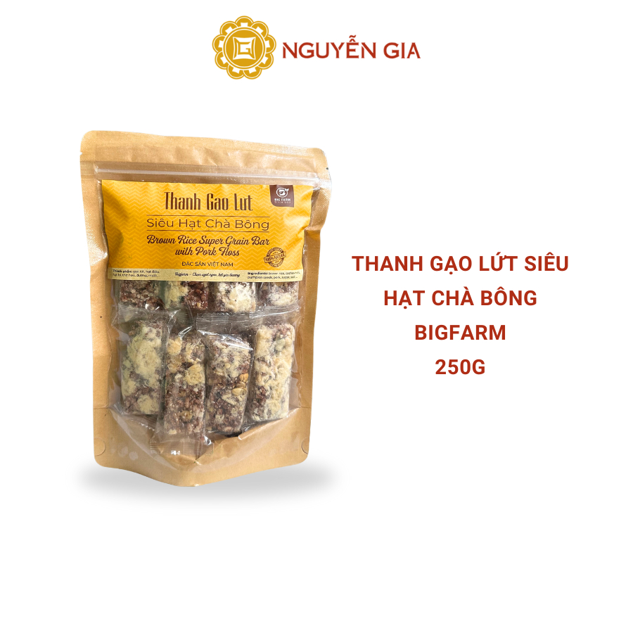 Thanh Gạo Lứt Siêu Hạt Chà Bông Bigfarm 250g NGDAV082
