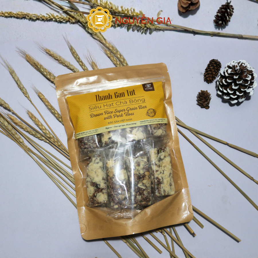 Thanh Gạo Lứt Siêu Hạt Chà Bông Bigfarm 250g NGDAV082