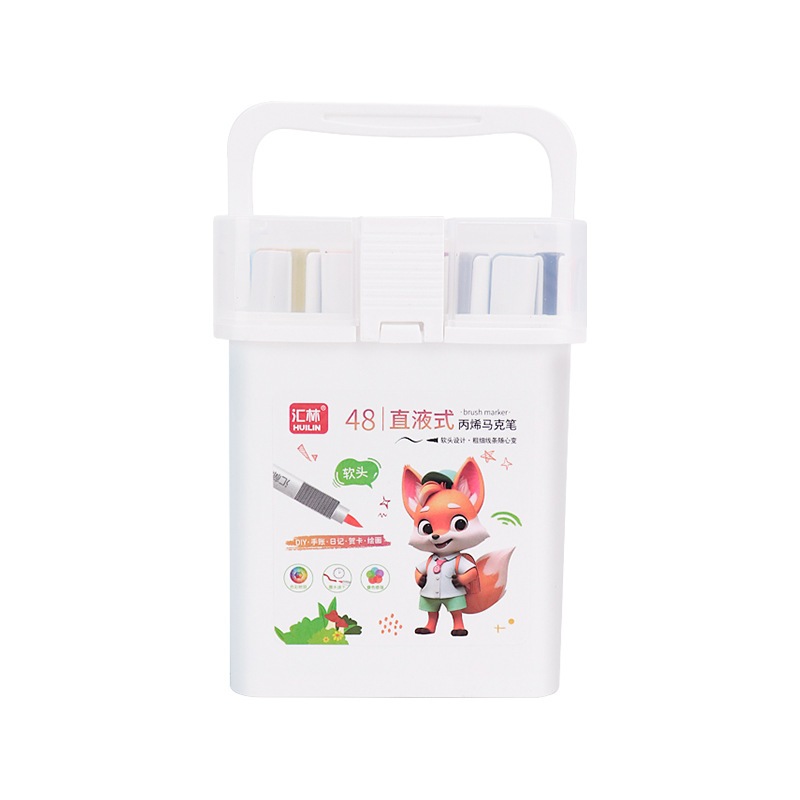 Bút Marker Cao Cấp Thạch Lam – Ngòi Brush Mềm Mịn, Màu Chuẩn, Mực Tươi Lâu Phai – Bộ 12/24/36/48 Màu