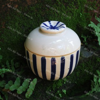 Thố Sọc/Chỉ/Xanh Coban Cổ Xưa Nhiều Dung Tích - Gốm Xưa Men Xịn Đẹp - Gốm Xưa Lái Thiêu Cho Người Hoài Niệm