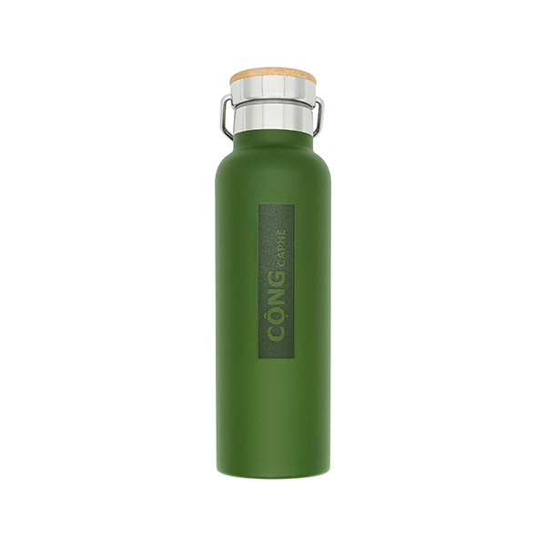 Bình giữ nhiệt nóng lạnh nắp gỗ 600ml - Cộng Cà Phê | BigBuy360 - bigbuy360.vn