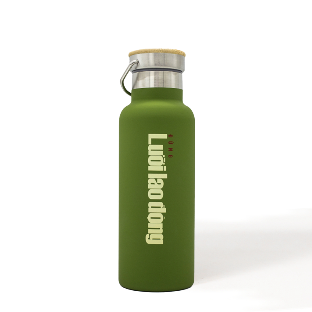 Bình giữ nhiệt nóng lạnh nắp gỗ 600ml - Cộng Cà Phê | BigBuy360 - bigbuy360.vn