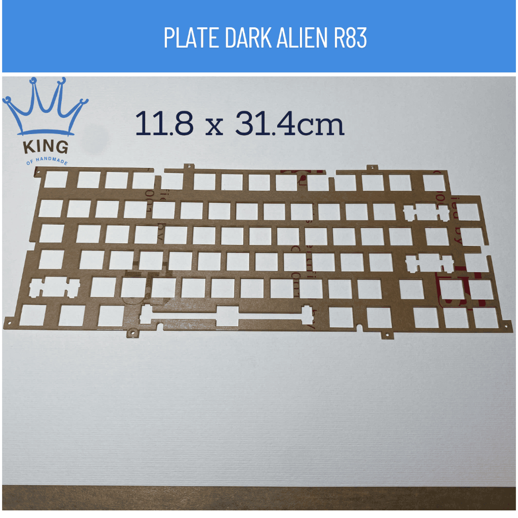 [Dark Alien R83 Plate ] - Switch Housing 14mmx14mm bằng mica trong, đen ...