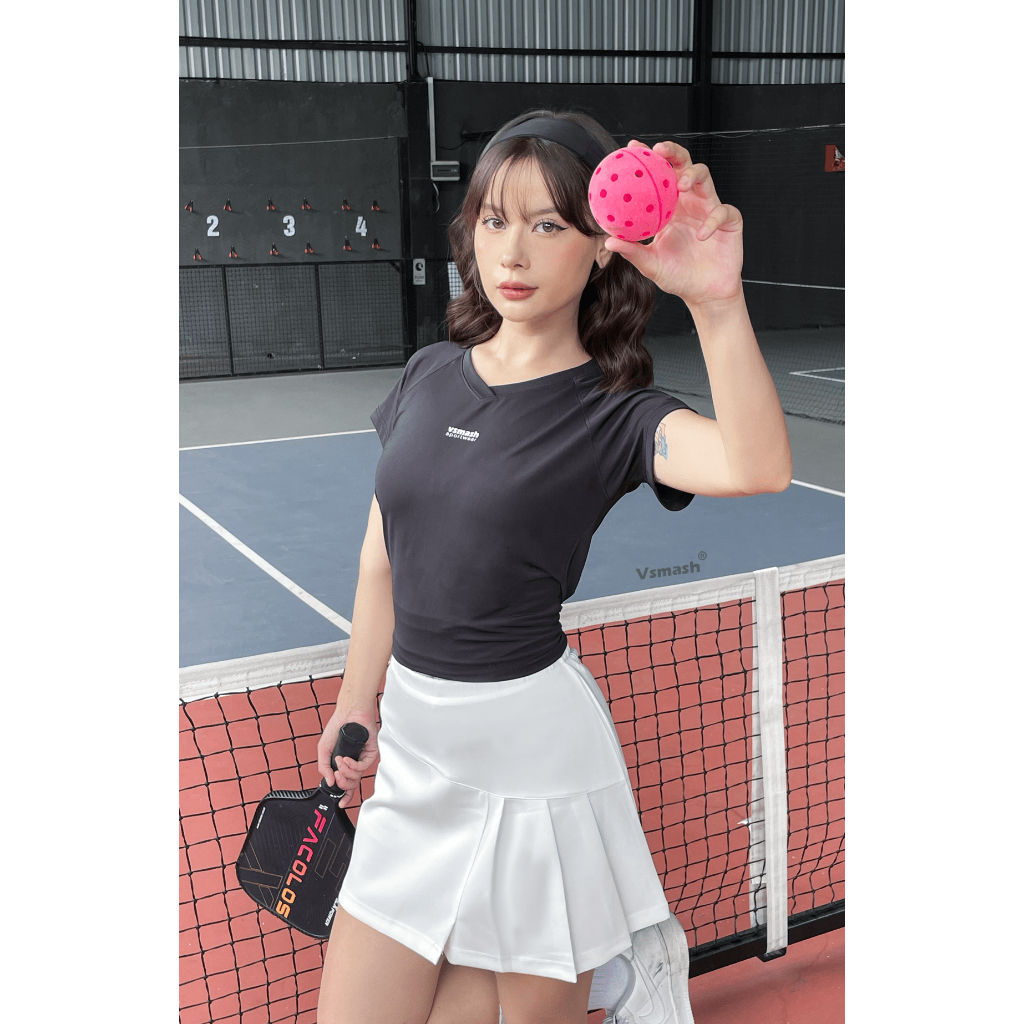Váy Cầu Lông Vsmash Sportwear “SKRT 04” – Váy Thể Thao Ngắn Form Chữ A, Lót 2 Lớp, Umi 4 Chiều Cao Cấp, Mềm Mại, Co Giãn