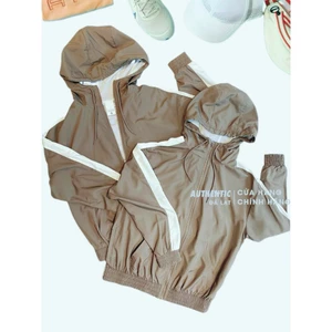 Áo Khoác Thể thao Nữ Màu Nâu Woven Loose UV Protection Hooded FV6299-004