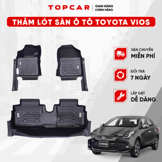 Thảm lót sàn ô tô TOYOTA VIOS TOPCAR chất liệu nhựa TPE nguyên sinh cao cấp không chứa chất độc hại