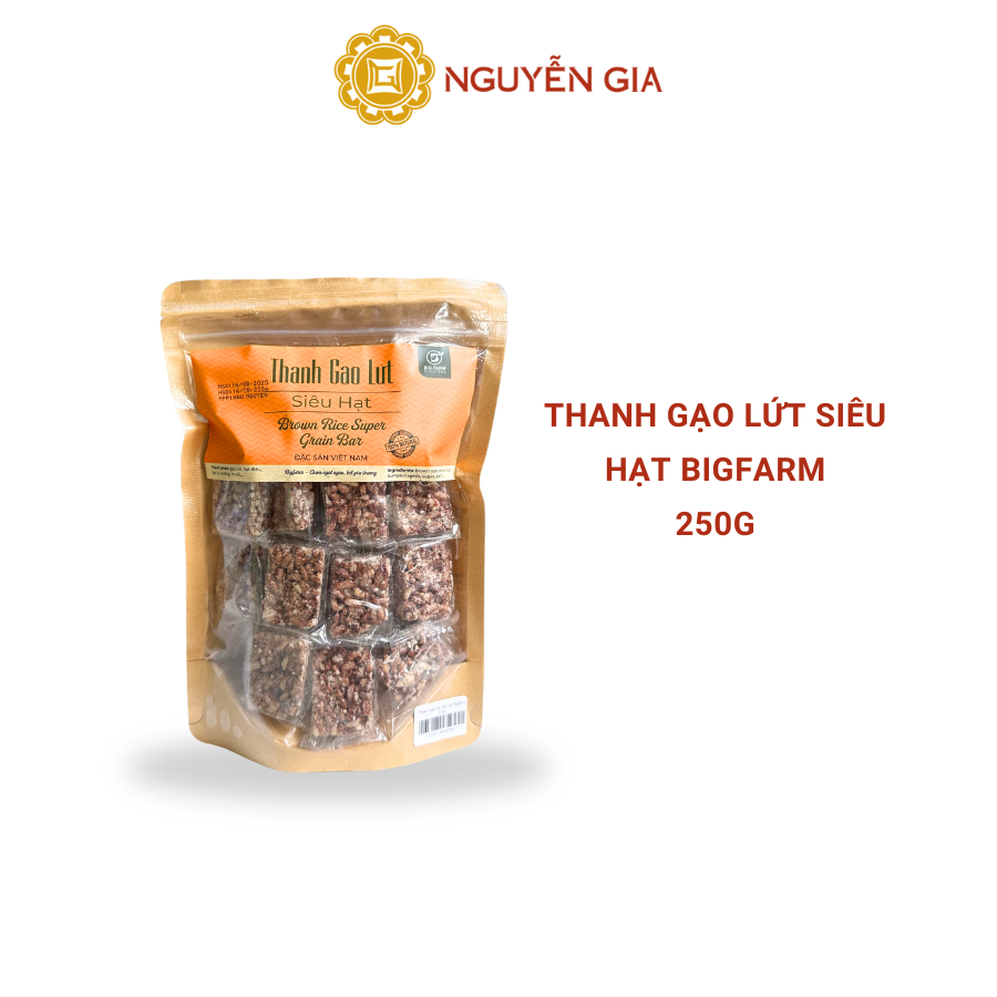 Thanh Gạo Lứt Siêu Hạt Bigfarm 250g NGDAV083