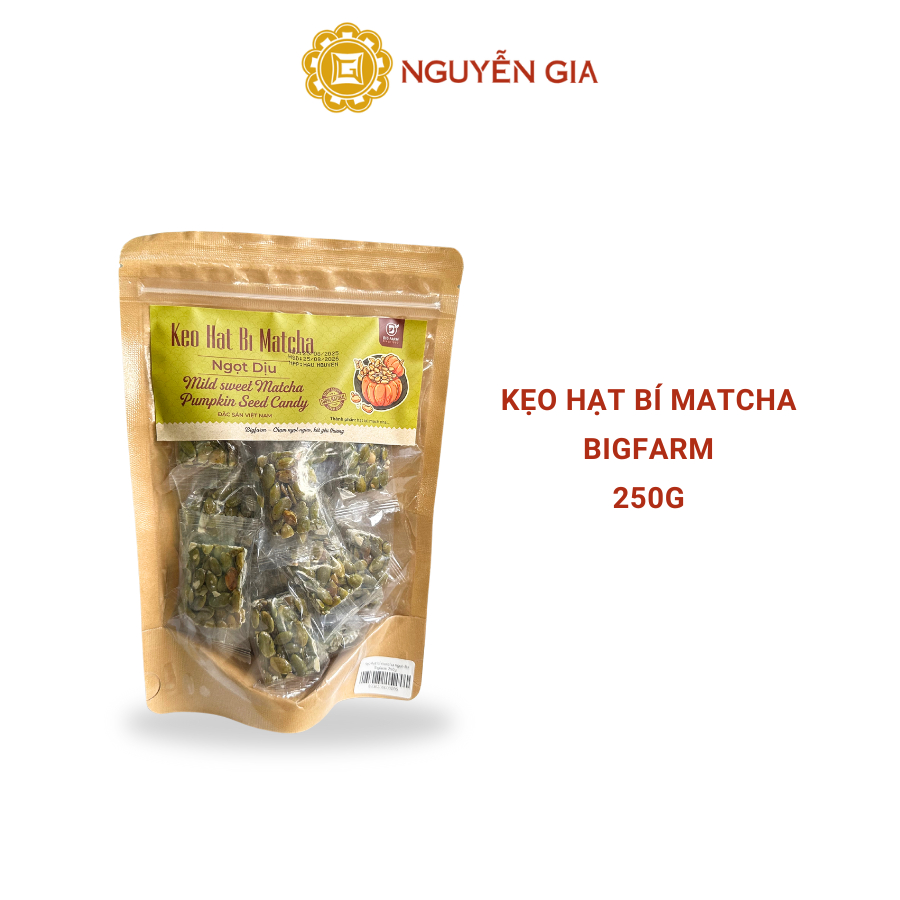 Kẹo Hạt Bí Matcha Bigfarm 250g NGDAV085