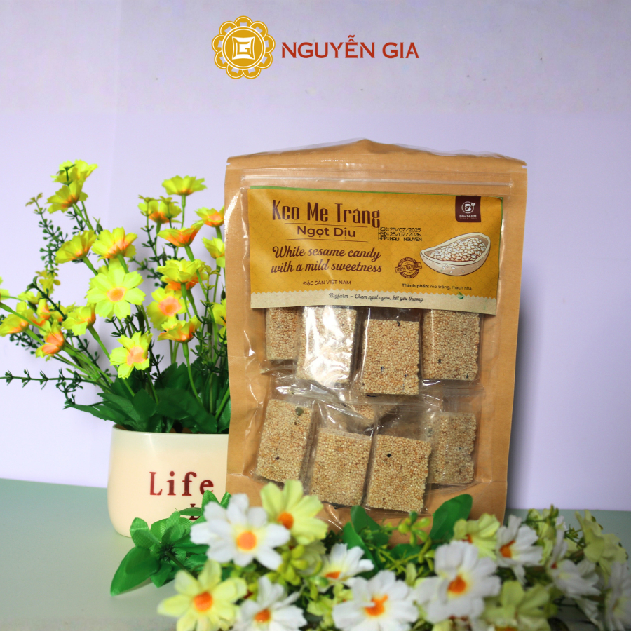 Kẹo Mè Trắng Mix Hạt Bí Xanh Bigfarm 300g NGDAV086
