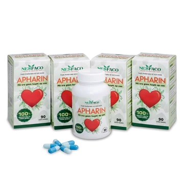 hàng chính hãng combo 4 lọ Apharin hỗ trợ huyết áp cao lọ 90 viên