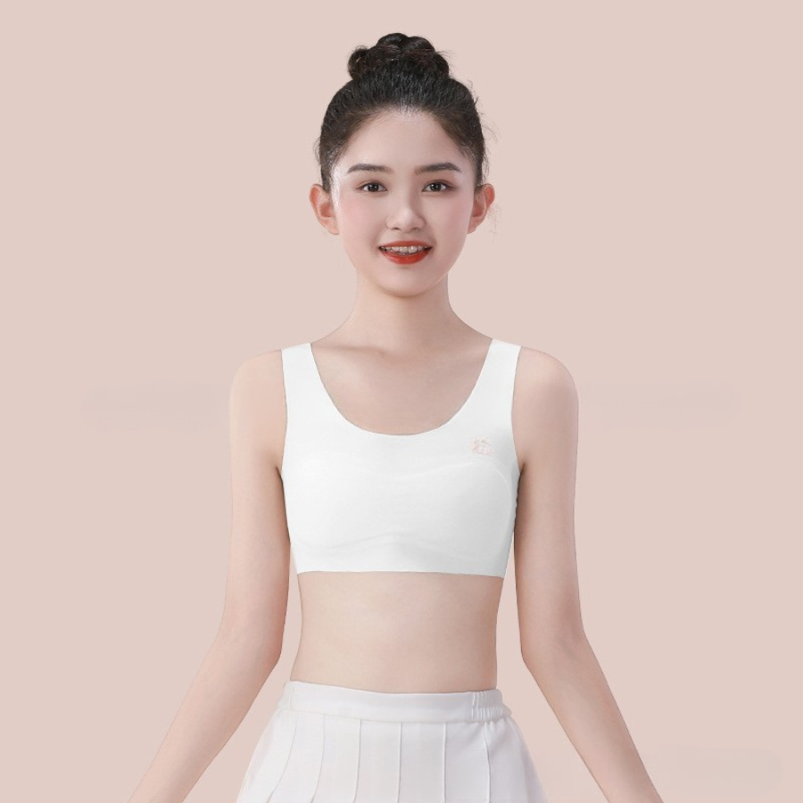 áo lá, áo lót lá học sinh, chất liệu su lụa, không viền không đường may nhẹ nhàng mát mướt size 25-60kg mã 2209