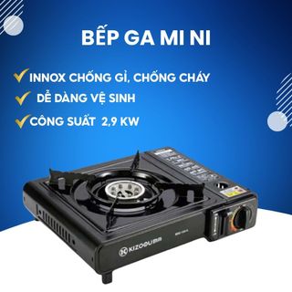 Bếp Ga Mini Du Lịch 2900W Chống Cháy Nổ – Chống Gió – Inox Không Gỉ Cao Cấp