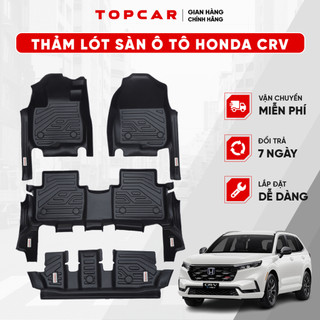 Thảm lót sàn ô tô HONDA CRV TOPCAR chất liệu nhựa TPE nguyên sinh cao cấp không chứa chất độc hại