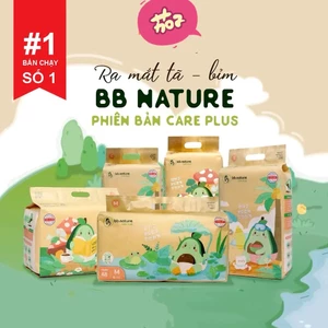 Tã Bỉm Dán/Quần BB NATURECARE PLUS Chất Liệu Sợi Tre Hữu Cơ An Toàn Cho Bé Size NB60/S56/M52/M48/L44/XL40/XXL38
