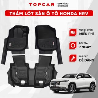 Thảm lót sàn ô tô HONDA HRV TOPCAR chất liệu nhựa TPE nguyên sinh cao cấp không chứa chất độc hại