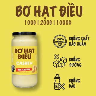 Bơ Hạt Điều Mịn WayOf - 1kg - Không Đường Không Dầu - Giàu Protein Eat Clean Gym