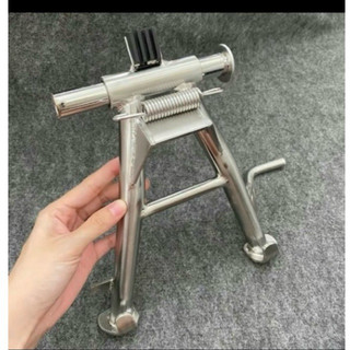 Chân chống đứng inox 304 tặng kèm ( cốt lo so cao  su đầy đủ pk ) lắp đặc như zing bao hành  cho ae