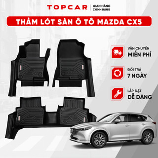 Thảm lót sàn ô tô MAZDA CX5 TOPCAR chất liệu nhựa TPE nguyên sinh cao cấp không chứa chất độc hại