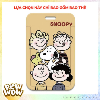 Bao Đựng Thẻ Nhân Viên Nhựa ABS Phong Cách Hội Bạn Thân Peanuts Snoopy Cổ Điển