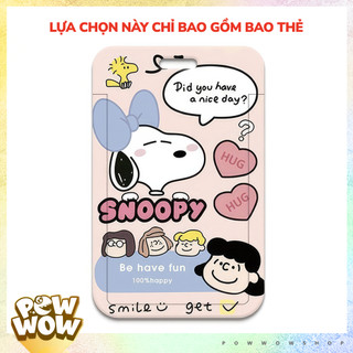Bao Đựng Thẻ Nhân Viên Nhựa ABS Phong Cách Hội Bạn Thân Peanuts Snoopy Cổ Điển