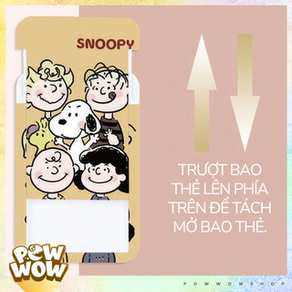 Bao Đựng Thẻ Nhân Viên Nhựa ABS Phong Cách Hội Bạn Thân Peanuts Snoopy Cổ Điển