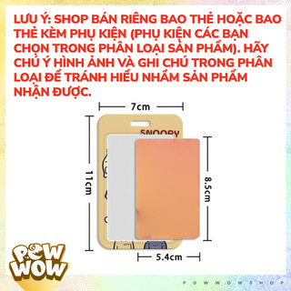 Bao Đựng Thẻ Nhân Viên Nhựa ABS Phong Cách Hội Bạn Thân Peanuts Snoopy Cổ Điển