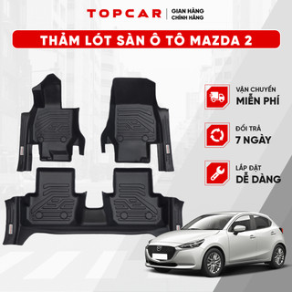 Thảm lót sàn ô tô MAZDA 2 TOPCAR chất liệu nhựa TPE nguyên sinh cao cấp không chứa chất độc hại