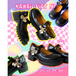 GIÀY MARY JANE SHOES - GIÀY CAO GÓT ĐẾ VUÔNG độc quyền Kawaii Viet Nam (ảnh thật shop tự chụp)