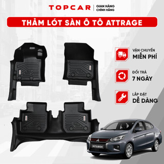 Thảm lót sàn ô tô MITSUBISHI ATTRAGE TOPCAR chất liệu nhựa TPE nguyên sinh cao cấp không chứa chất độc hại