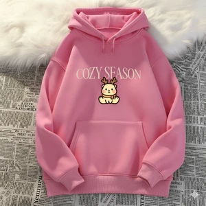 Áo Hoodie Cotton Dày Dặn Cho Bé – Hình Tuần Lộc Cozy Season, Êm Ái Ấm Áp Dễ Thương (M 310)
