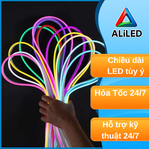 1m Led Neon Điện 12VDC Dây LED Neon IP65 chống nước | Shopee Việt Nam