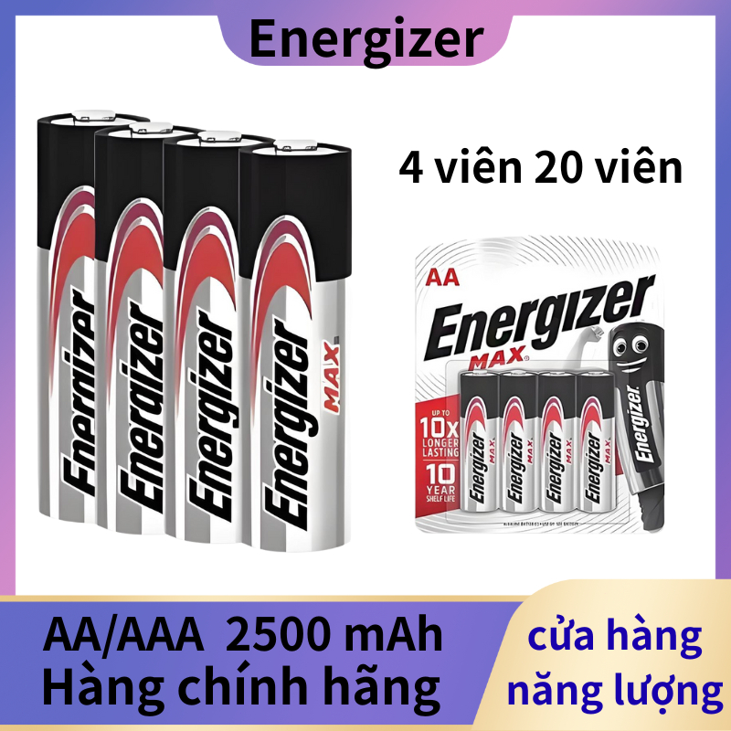 Energizer MAX Pin kiềm 1.5V AA/AAA 2500mAh Dung Lượng Cực Cao Pin đa ...