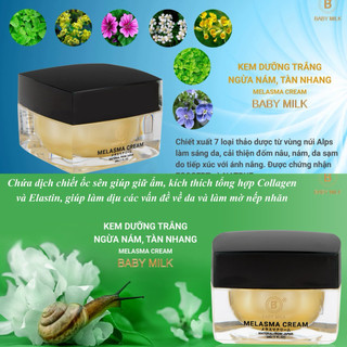 [Hot] Kem Dưỡng Trắng Ngừa Nám Melasma Cream Baby Milk 30g - Hàng Hiệu Cao Thiên Nhi